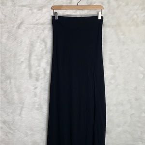 🔴5/$25 BEBE Black Maxi Skirt with High Slit XS